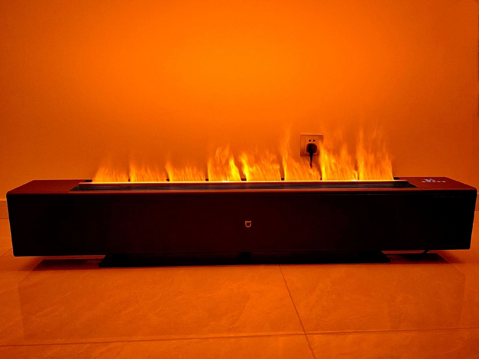 Máy sưởi thông minh Xiaomi Mijia mô phỏng ngọn lửa, tạo ẩm không khí