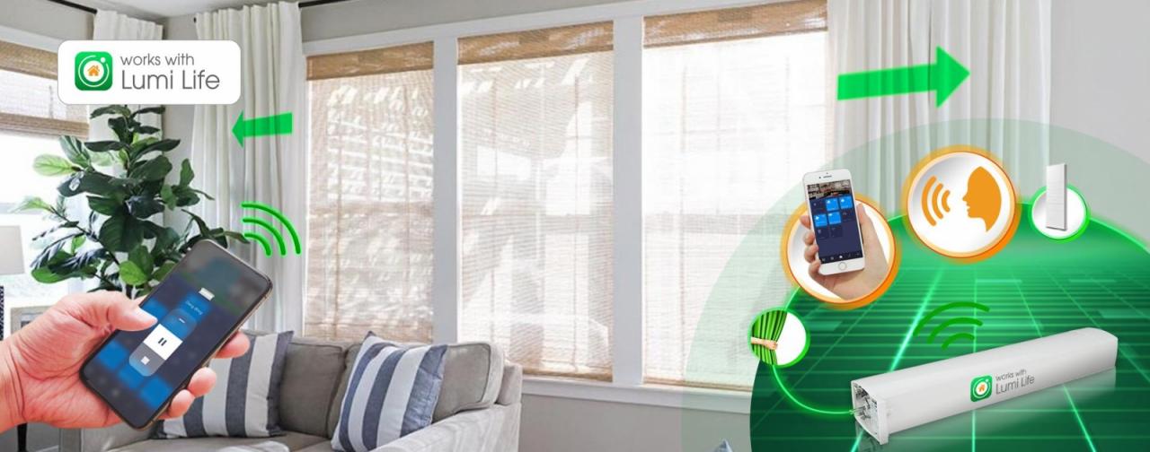 Smart curtain motor Works With Lumi Life