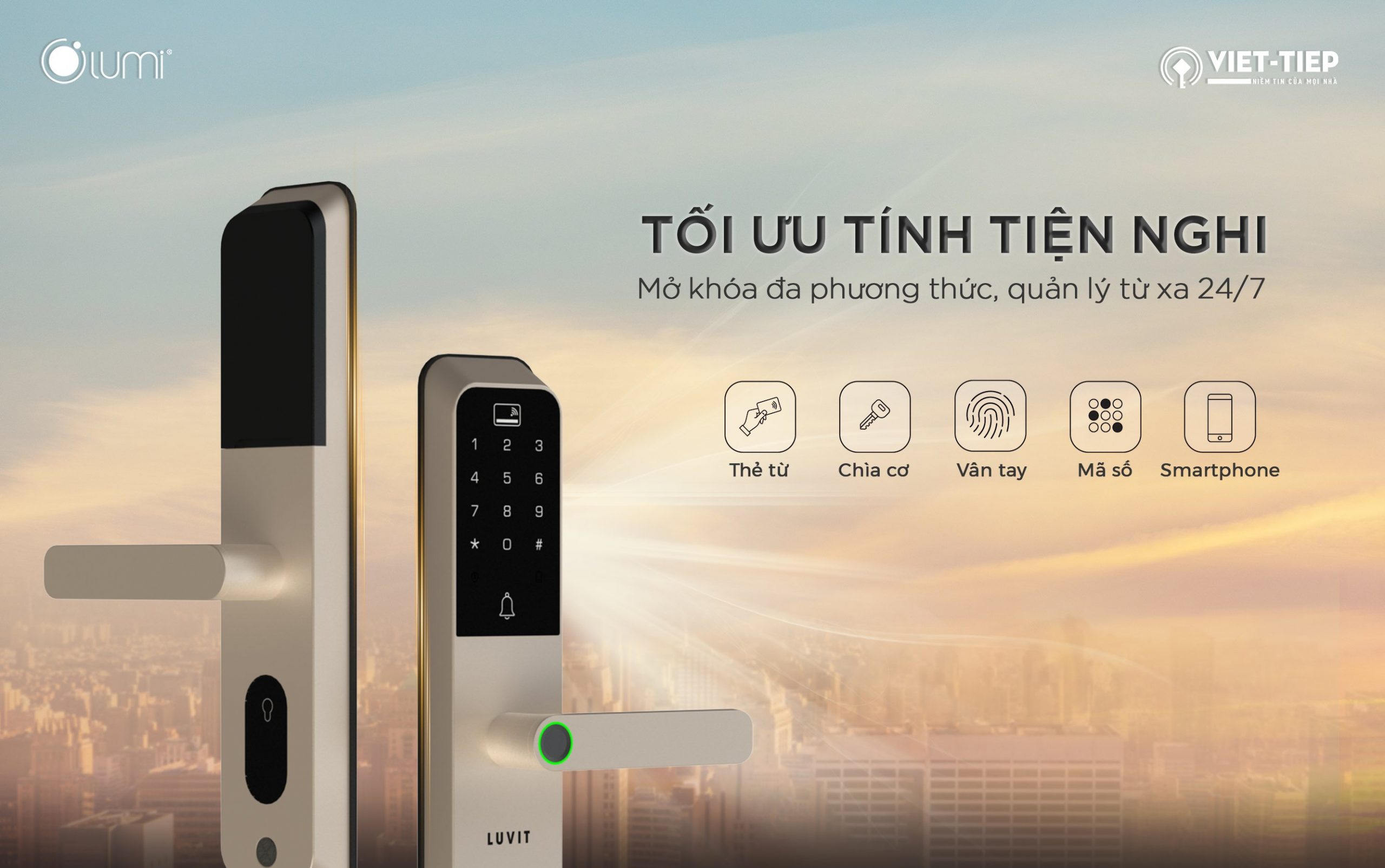 Smart lock Luvit make in Vietnam - Latest Smart Home Devices