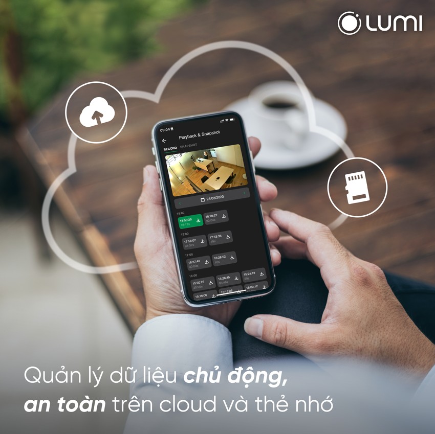 Camera cảnh báo Lupa Turret giúp quản lý chủ động, an toàn nhờ khả năng lưu trữ lớn trên Cloud và thẻ nhớ