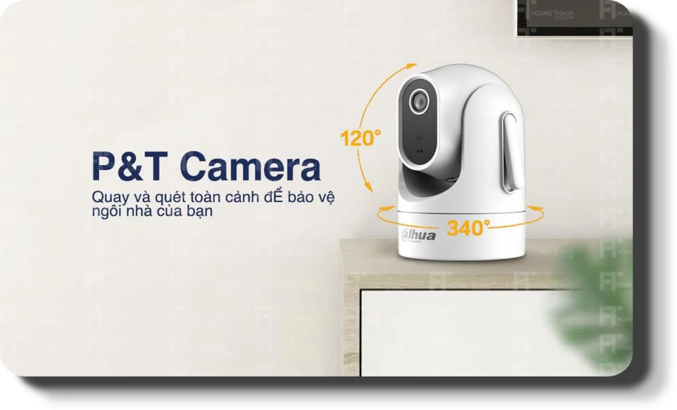 Giám sát toàn diện – Xoay 360° linh hoạt